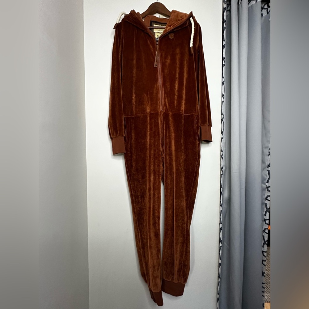 Naketano Rich Brown Velour Onsie